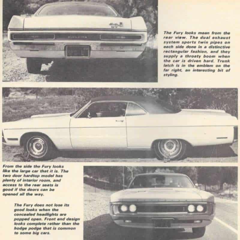 1970 Plymouth Sport Fury GT with a 440 Six Barrel engine.