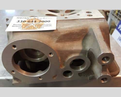 Front of the DOHC cylinder head where the cog attaches