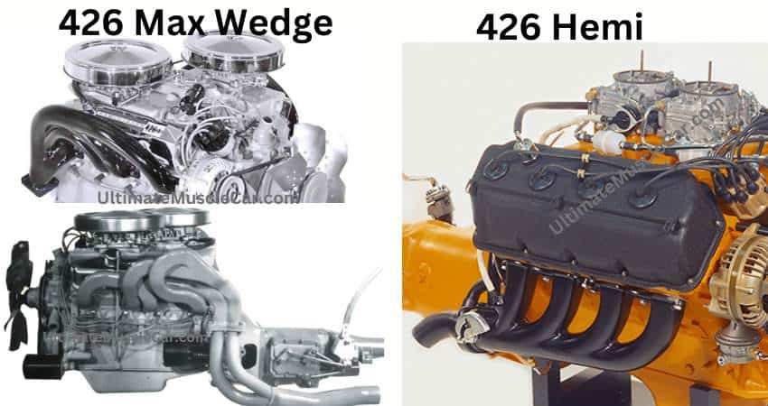 Comparing the 426 Max Wedge and 426 Hemi exhaust manifolds