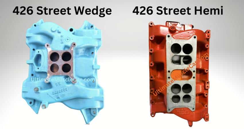 Comparing the 426 Street Wedge and 426 Street Hemi intake manifolds