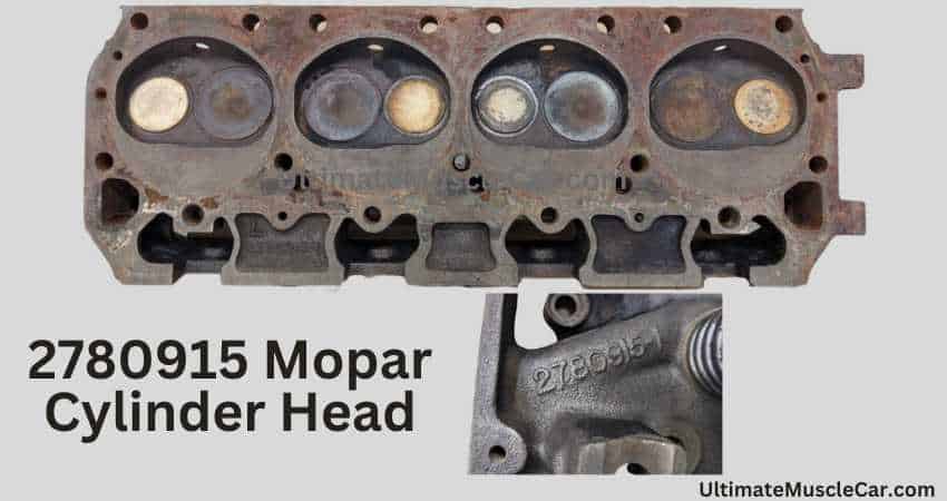 1967 Mopar 2780915 440 cylinder head.