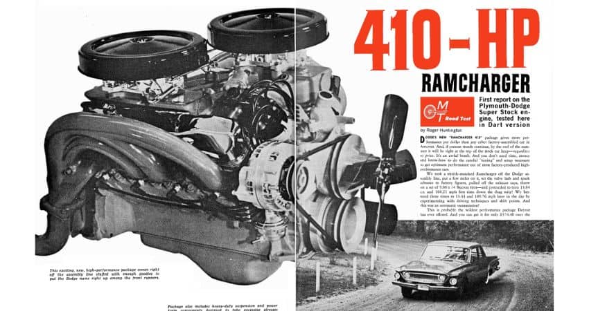 1962 Motor Trend 413 Max Wedge road test article.