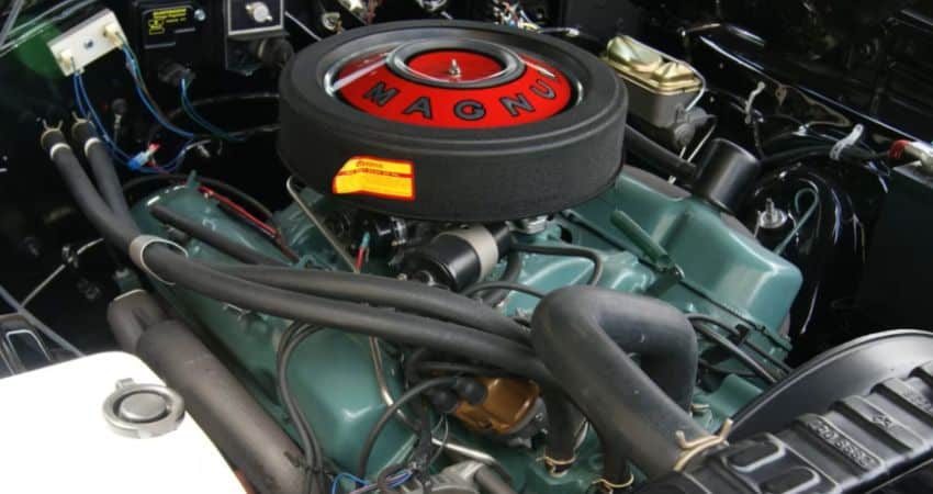 A 383 inside a 1968 Dodge Super Bee.